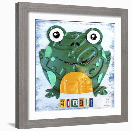 Ribbit the Frog-Design Turnpike-Framed Giclee Print