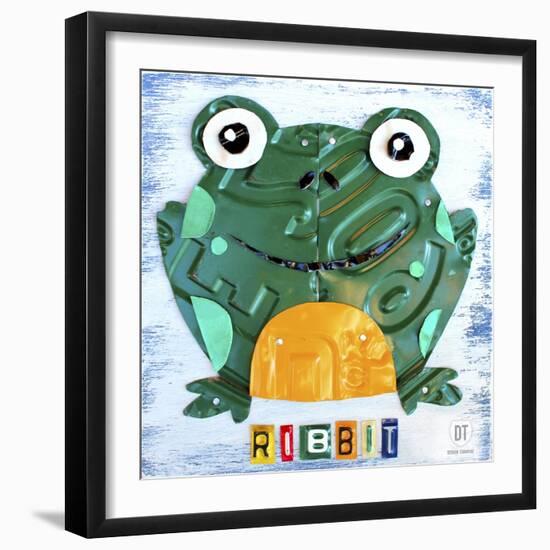 Ribbit the Frog-Design Turnpike-Framed Giclee Print