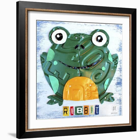 Ribbit the Frog-Design Turnpike-Framed Giclee Print