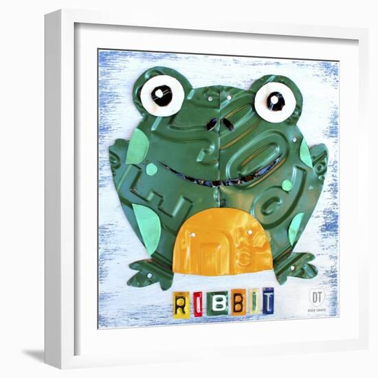 Ribbit the Frog-Design Turnpike-Framed Giclee Print