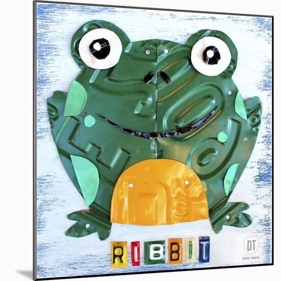 Ribbit the Frog-Design Turnpike-Mounted Giclee Print