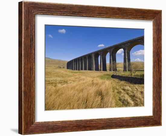 Ribblehead Railway Viaduct on Settle to Carlisle Rail Route, Yorkshire Dales National Park, England-Neale Clark-Framed Photographic Print