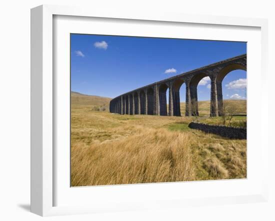 Ribblehead Railway Viaduct on Settle to Carlisle Rail Route, Yorkshire Dales National Park, England-Neale Clark-Framed Photographic Print