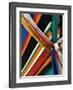 Ribbons Tied to Boat Prow for Good Luck-Jeremy Horner-Framed Photographic Print