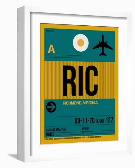 RIC Richmond Luggage Tag I-NaxArt-Framed Art Print