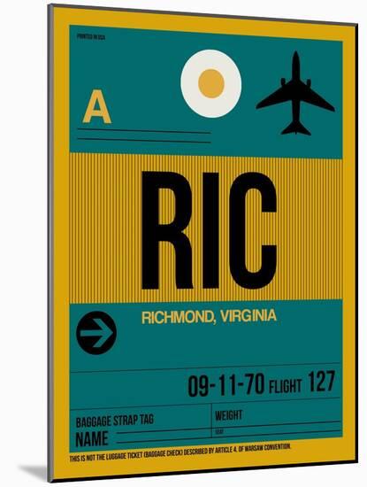 RIC Richmond Luggage Tag I-NaxArt-Mounted Art Print