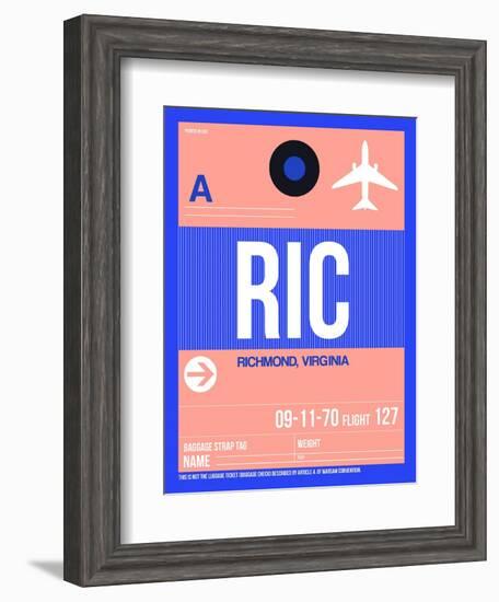 RIC Richmond Luggage Tag II-NaxArt-Framed Art Print