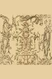 Spanish Explorer Drawings Of Mayan People From Archaeology-Ricardi Almendariz-Art Print