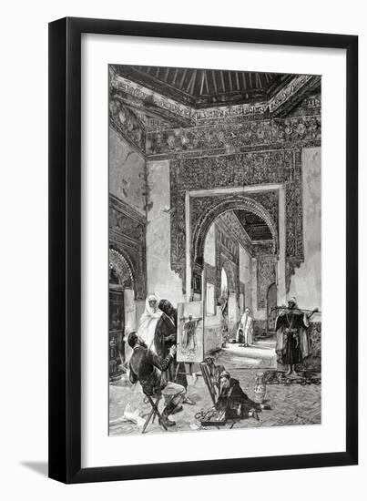 Ricardo De Madrazo (1851-1917). Por A. Closs. Reproduces a Painting by Madrazo. an Arab Model. La I-Adolf Closs-Framed Giclee Print