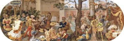 A Florentine Festival: Bringing the Left-Overs to the Animals and Table of the Poor-Ricciardo Meacci-Framed Giclee Print