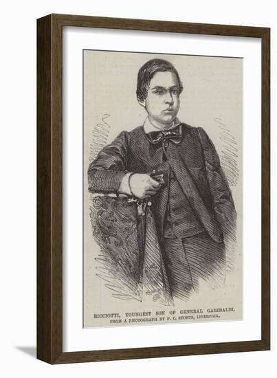 Ricciotti, Youngest Son of General Garibaldi-null-Framed Giclee Print