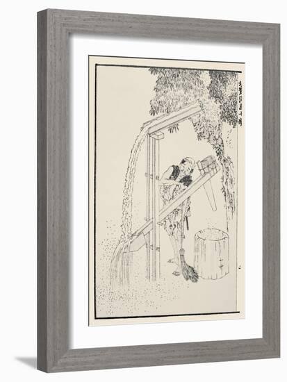 Rice Cultivation-Katsushika Hokusai-Framed Giclee Print