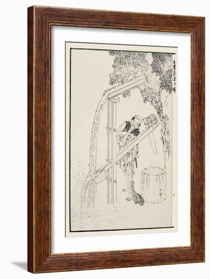 Rice Cultivation-Katsushika Hokusai-Framed Giclee Print