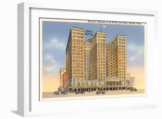 Rice Hotel, Houston, Texas-null-Framed Art Print