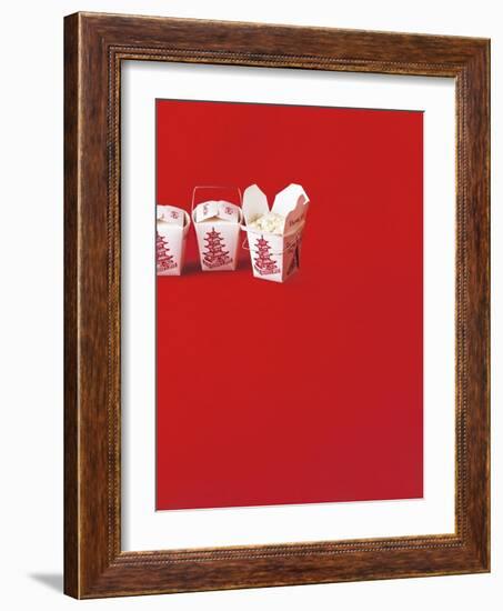 Rice in Take-Away Containers - Conde Nast Collection-null-Framed Photographic Print