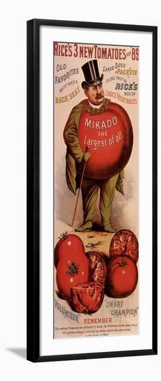 Rice's Tomato Seeds, Mikado, c.1889-null-Framed Giclee Print