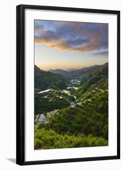 Rice Terraces, Agriculture, Philippine Cordilleras, Banaue, Ifugao, Philippines-Keren Su-Framed Photographic Print