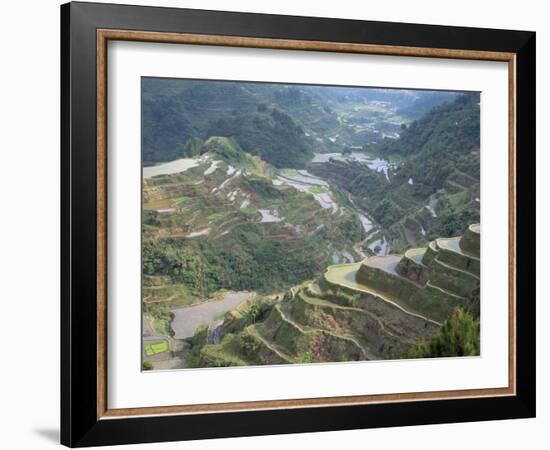 Rice Terraces at Banaue, Unesco World Heritage Site, Northern Region, Island of Luzon, Philippines-Bruno Barbier-Framed Photographic Print