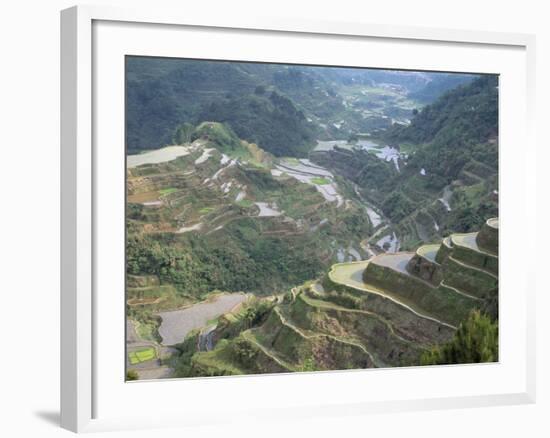 Rice Terraces at Banaue, Unesco World Heritage Site, Northern Region, Island of Luzon, Philippines-Bruno Barbier-Framed Photographic Print