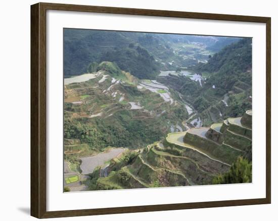 Rice Terraces at Banaue, Unesco World Heritage Site, Northern Region, Island of Luzon, Philippines-Bruno Barbier-Framed Photographic Print