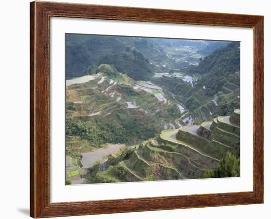 Rice Terraces at Banaue, Unesco World Heritage Site, Northern Region, Island of Luzon, Philippines-Bruno Barbier-Framed Photographic Print