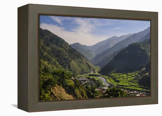 Rice Terraces from Bontoc to Banaue, Luzon, Philippines-Michael Runkel-Framed Premier Image Canvas