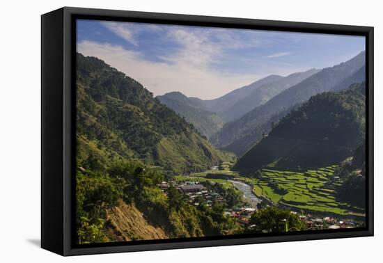 Rice Terraces from Bontoc to Banaue, Luzon, Philippines-Michael Runkel-Framed Premier Image Canvas