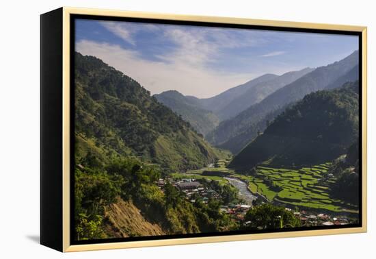 Rice Terraces from Bontoc to Banaue, Luzon, Philippines-Michael Runkel-Framed Premier Image Canvas