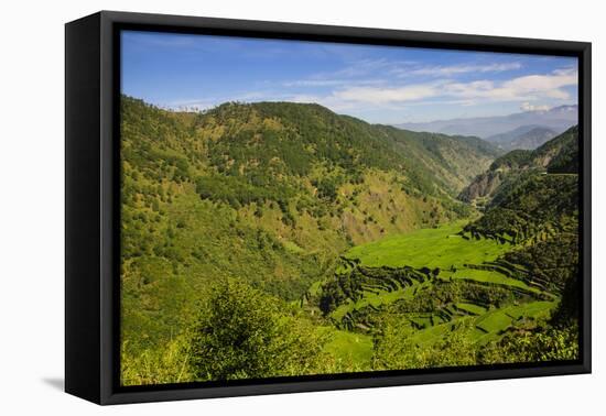 Rice Terraces from Bontoc to Banaue, Luzon, Philippines-Michael Runkel-Framed Premier Image Canvas