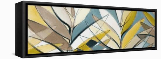 Rich Palm Abstract Panel-Lanie Loreth-Framed Stretched Canvas