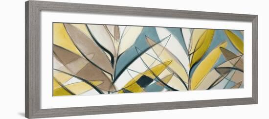 Rich Palm Abstract Panel-Lanie Loreth-Framed Art Print