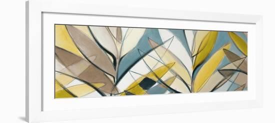 Rich Palm Abstract Panel-Lanie Loreth-Framed Art Print