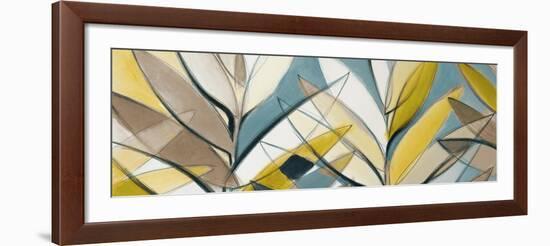 Rich Palm Abstract Panel-Lanie Loreth-Framed Art Print