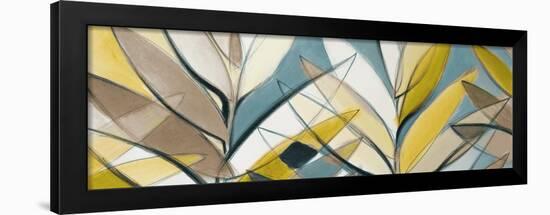 Rich Palm Abstract Panel-Lanie Loreth-Framed Art Print