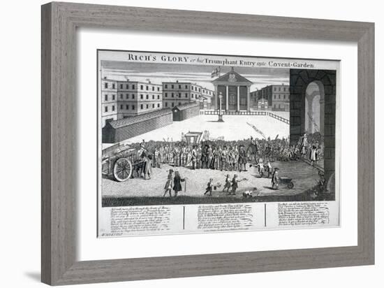 Rich's Glory or His Triumphant Entry into Covent-Garden, 1732-William Hogarth-Framed Giclee Print