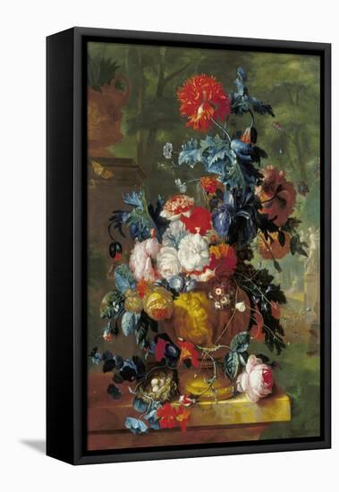 Rich Still Life of Flowers-Jan van Huysum-Framed Premier Image Canvas