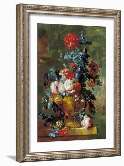 Rich Still Life of Flowers-Jan van Huysum-Framed Giclee Print