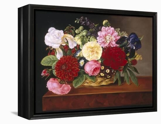 Rich Still Life of Flowers-Mathias Grove-Framed Premier Image Canvas