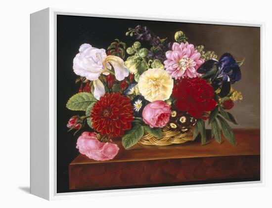 Rich Still Life of Flowers-Mathias Grove-Framed Premier Image Canvas