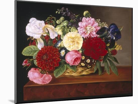 Rich Still Life of Flowers-Mathias Grove-Mounted Premium Giclee Print