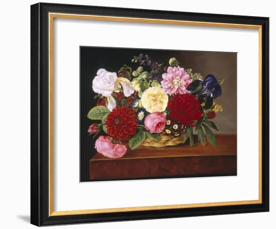 Rich Still Life of Flowers-Mathias Grove-Framed Giclee Print