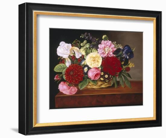 Rich Still Life of Flowers-Mathias Grove-Framed Giclee Print