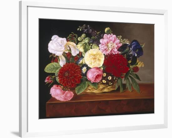 Rich Still Life of Flowers-Mathias Grove-Framed Giclee Print