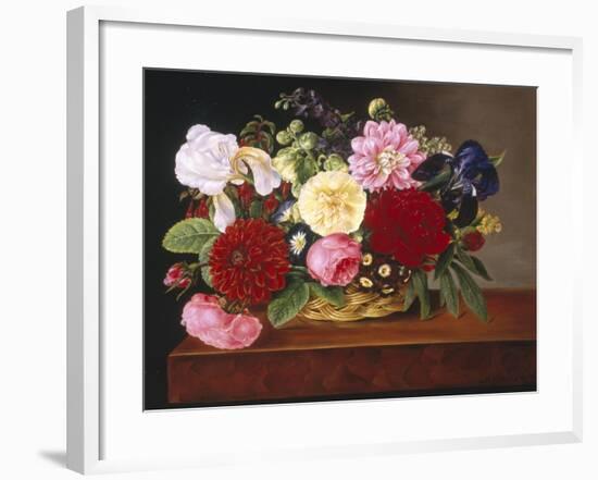 Rich Still Life of Flowers-Mathias Grove-Framed Giclee Print