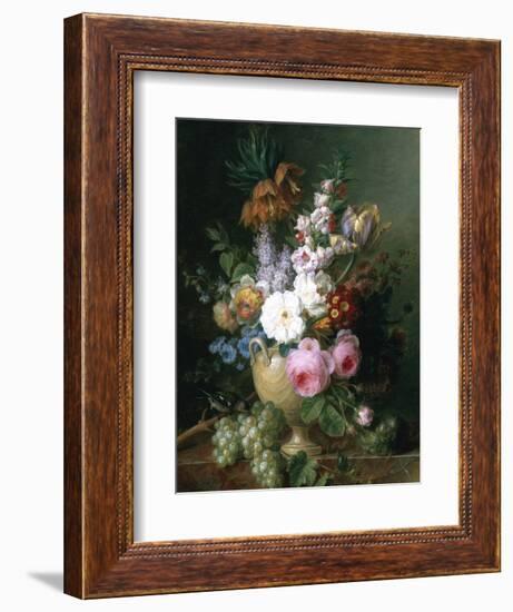 Rich Still Life of Summer Flowers-Cornelis van Spaendonck-Framed Giclee Print