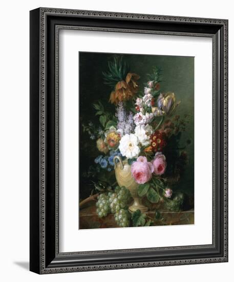 Rich Still Life of Summer Flowers-Cornelis van Spaendonck-Framed Giclee Print