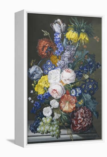 Rich Still Life of Summer Flowers-Sebastian Wegmayr-Framed Premier Image Canvas