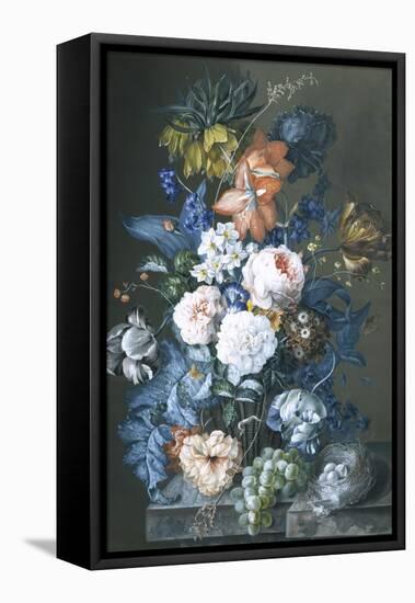 Rich Still Life with a Bird's Nest-Sebastian Wegmayr-Framed Premier Image Canvas