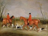 George Mountford, Huntsman to the Quorn, and W. Derry, Whipper-In, at John O'Gaunt's Gorse, Nr…-Richard Barrett Davis-Framed Giclee Print