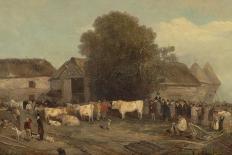 The Farm Sale, 1820-Richard Barrett Davis-Giclee Print